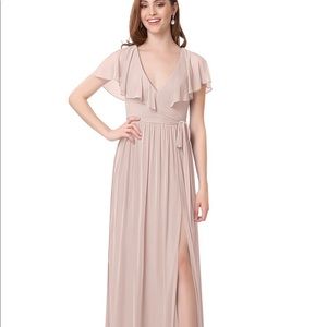 Azazie Jael Dress in Dusty Rose, NWT